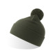 Шапка вязаная  двойная Wind-S с помпоном