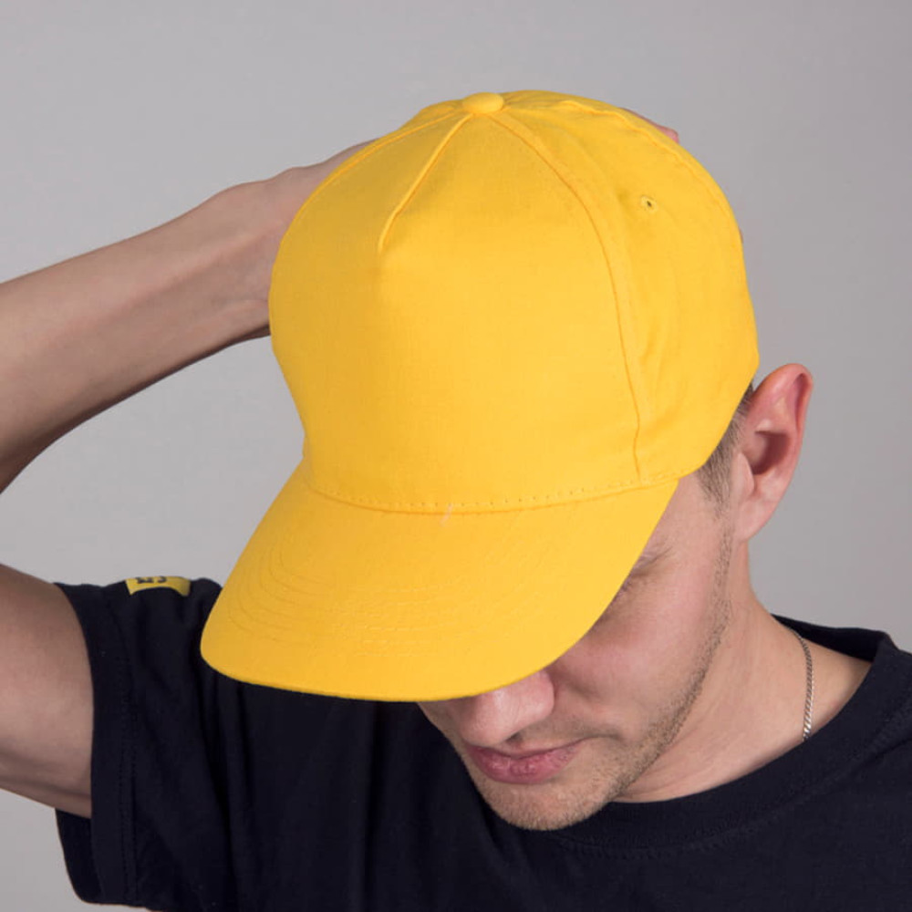 Бейсболка OPTIMA S, 5 клиньев, металлическая застежка, цвет черный