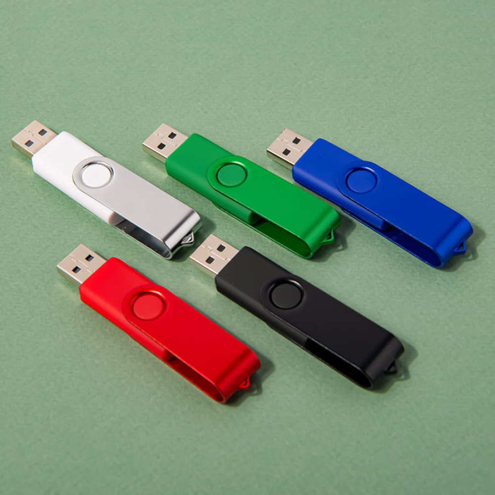 USB flash-карта DOT (8Гб), цвет зеленый