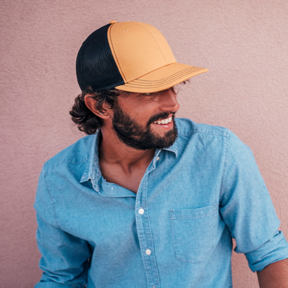 Бейсболка SONIC 280, 6 клиньев, пластиковая застежка, цвет оливковый, черный