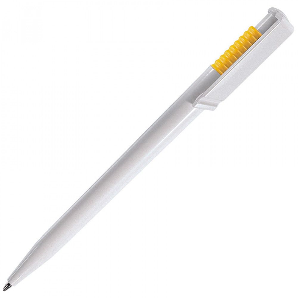 Ручка шариковая OCEAN, цвет белый, желтый