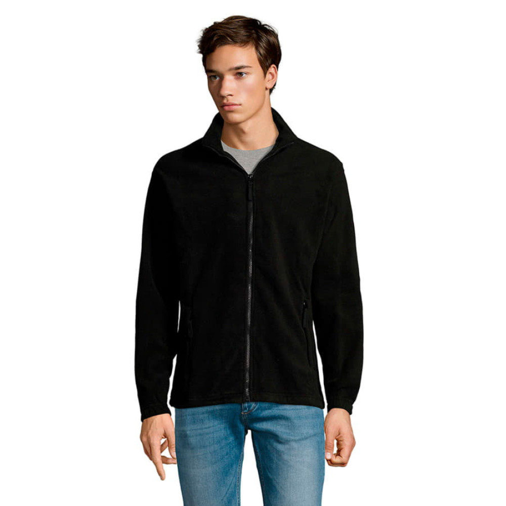 Толстовка мужская флисовая NORTH MEN 300, цвет черный