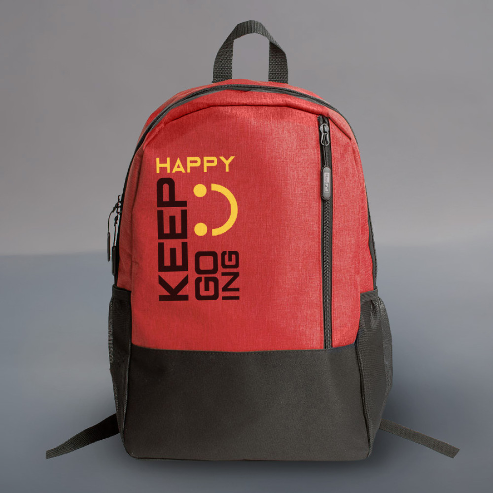 Рюкзак водостойкий PULL, красный/чёрный, 45 x 28 x 11 см, 100% полиэстер 300D+600D