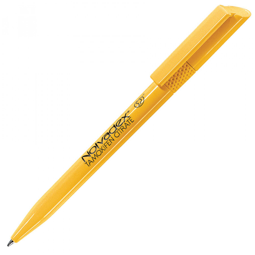 Ручка шариковая TWISTY, цвет ярко-желтый