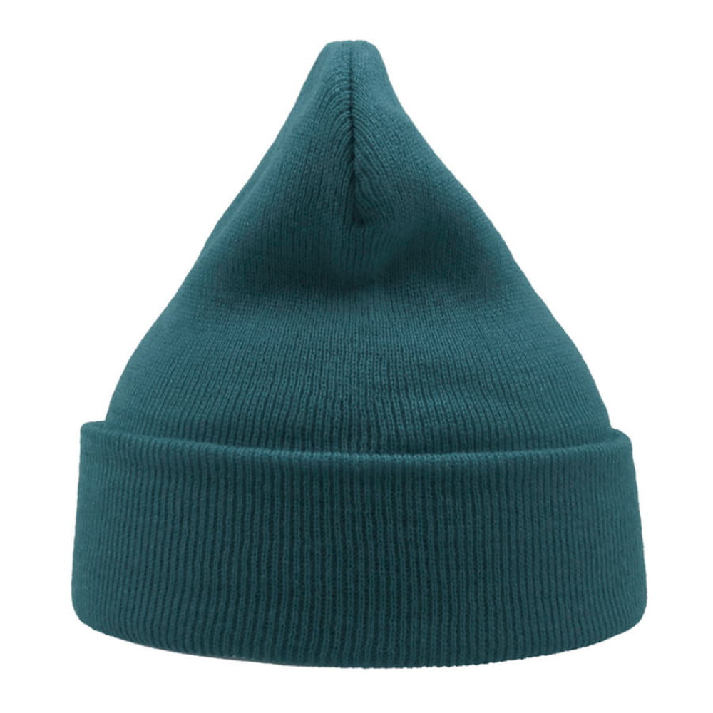 Шапка вязаная двойная Wind с отворотом, цвет синий