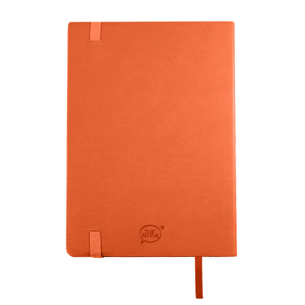 Бизнес-блокнот RILY, формат А5,  оранжевый, блок в точку