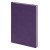 Бизнес-блокнот FUNKY А5, фиолетовый с  серым форзацем, мягкая обложка, в линейку