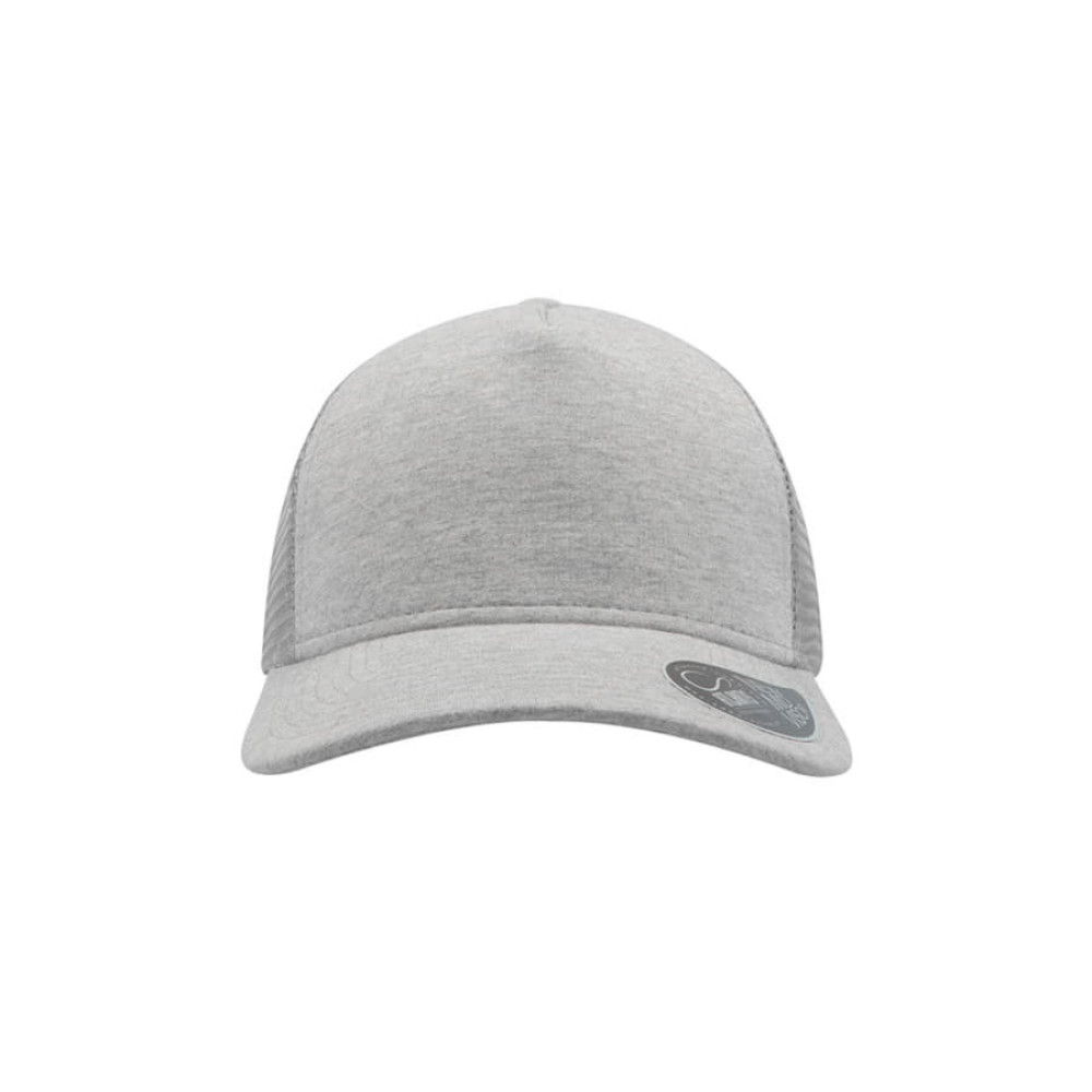 Бейсболка RAPPER JERSEY, 5 клиньев, пластиковая застежка, цвет светло-серый