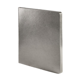 Бизнес-блокнот AURI, формат А5, серебристый, блок в линейку