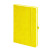 Бизнес-блокнот Justy, 130*210 мм, желтый, твердая обложка,  резинка 7 мм, блок-линейка