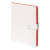 Ежедневник недатированный Stellar, А5, белый, кремовый блок в линейку, с красным обрезом Ежедневник недатированный Stellar, А5, белый, кремовый блок в линейку, с красным обрезом