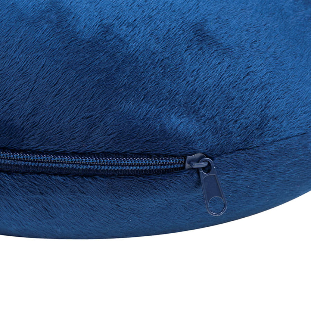 Подушка дорожная SOFT; memory foam, микрофибра синий