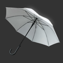 Зонт-трость Reflect, полуавтомат, светоотражающий серый