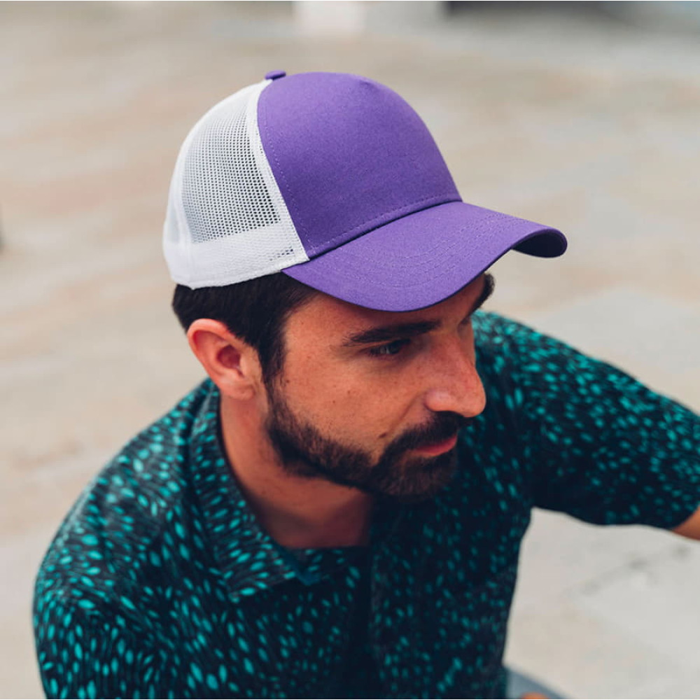 Бейсболка RAPPER COTTON, 5 клиньев, пластиковая застежка, цвет синий