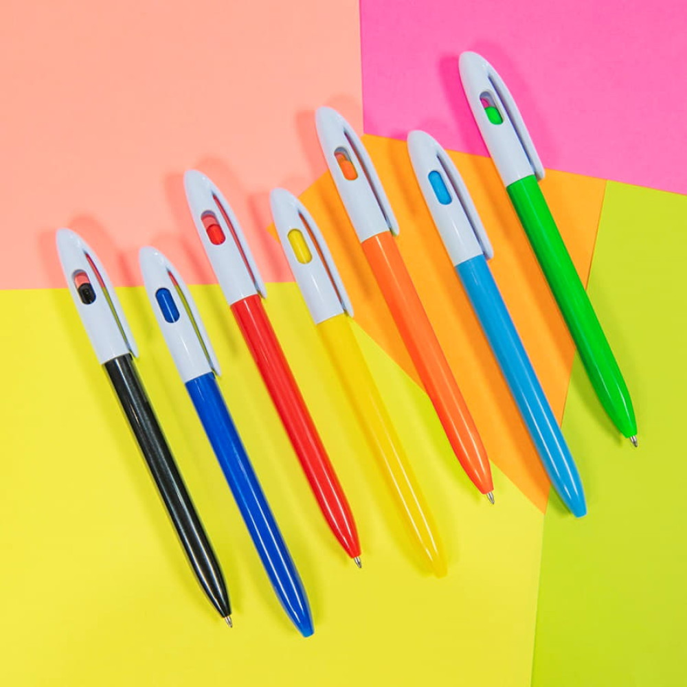 Ручка шариковая LEVEL, пластик, цвет светло-зеленый, белый