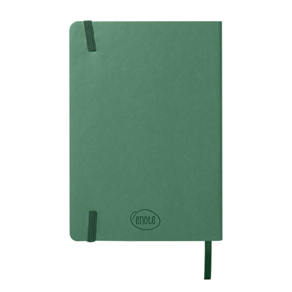 Ежедневник недатированный Shady, А5, зеленый, кремовый блок в линейку, темно-зеленый обрез