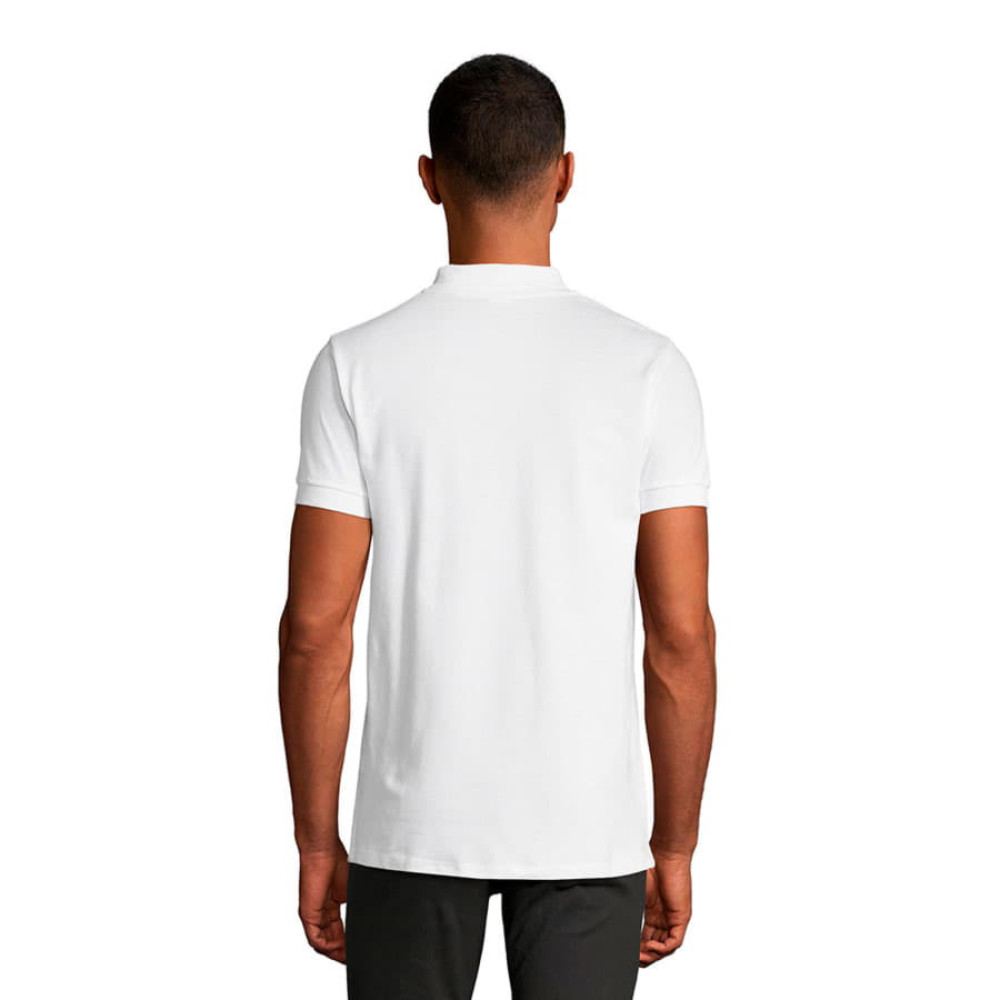 Поло мужское PORTLAND MEN 200, цвет белый, серый