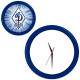 Часы настенные ПРОМО разборные; яркий синий, D28,5 см; пластик