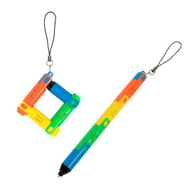 Авторучка-трансформер  Радуга с фонариком