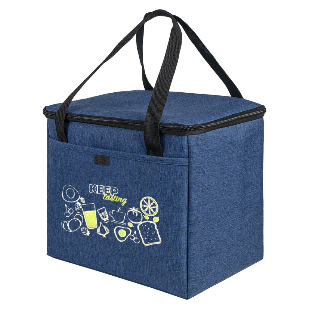 Термосумка KEEP, 27 x 24. x 20 см, полиэстер 300D, PEVA, синий меланж