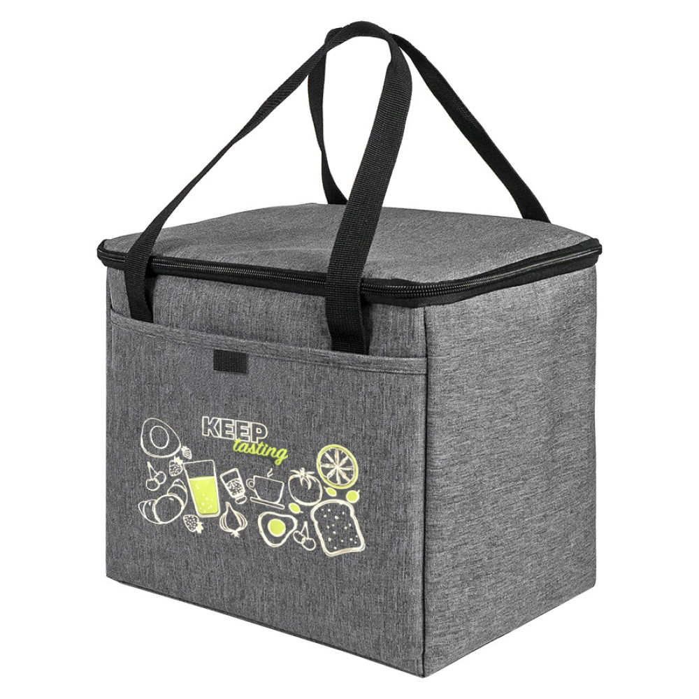 Термосумка KEEP, 27 x 24. x 20 см, полиэстер 300D, PEVA, серый меланж