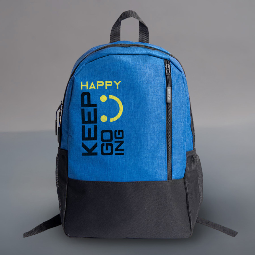 Рюкзак водостойкий PULL, синий/чёрный, 45 x 28 x 11 см, 100% полиэстер 300D+600D