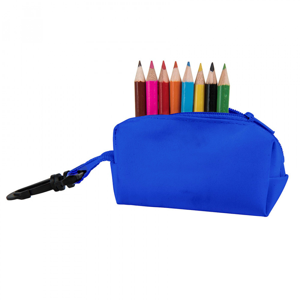 Набор цветных карандашей MIGAL (8шт) с точилкой, цвет синий