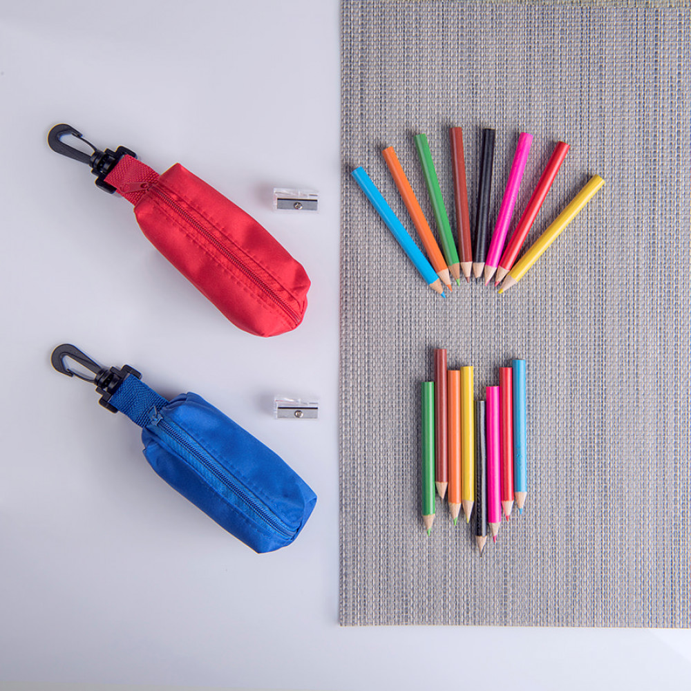 Набор цветных карандашей MIGAL (8шт) с точилкой, цвет синий