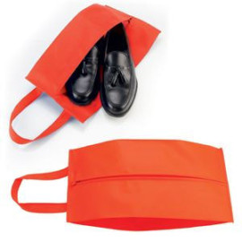 Футляр для обуви на молнии HAPPY TRAVEL, красный, нетканка , 20*42*15 см