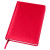 Ежедневник датированный на 2022 год Bliss, А5,  красный, белый блок, без обреза