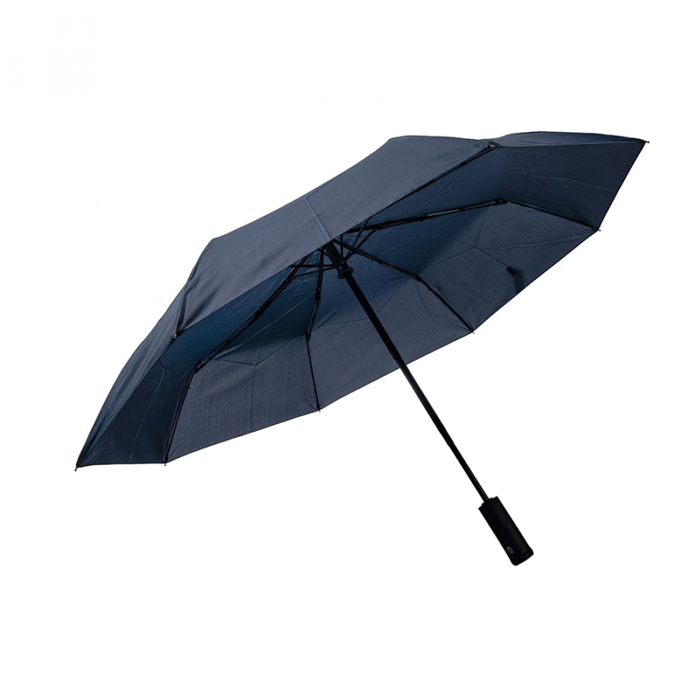 Зонт MANCHESTER складной, полуавтомат; темно-синий; D=100 см; нейлон, цвет темно-синий