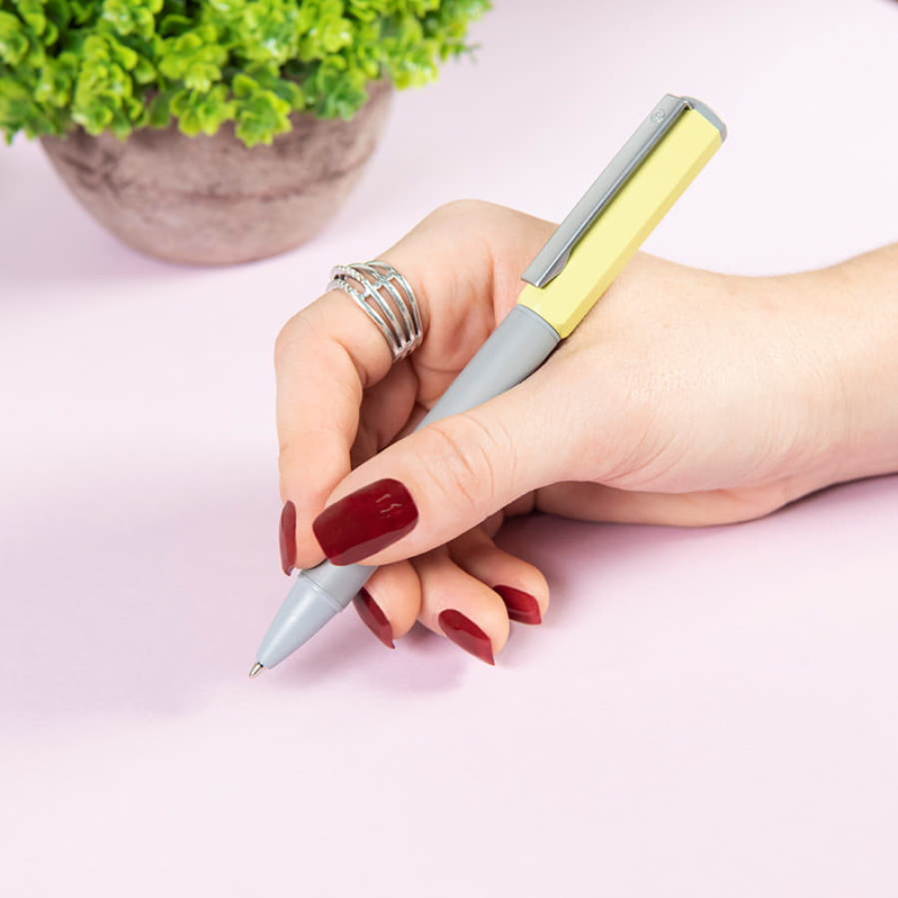 Ручка шариковая SWEETY, цвет светло-розовый, серый