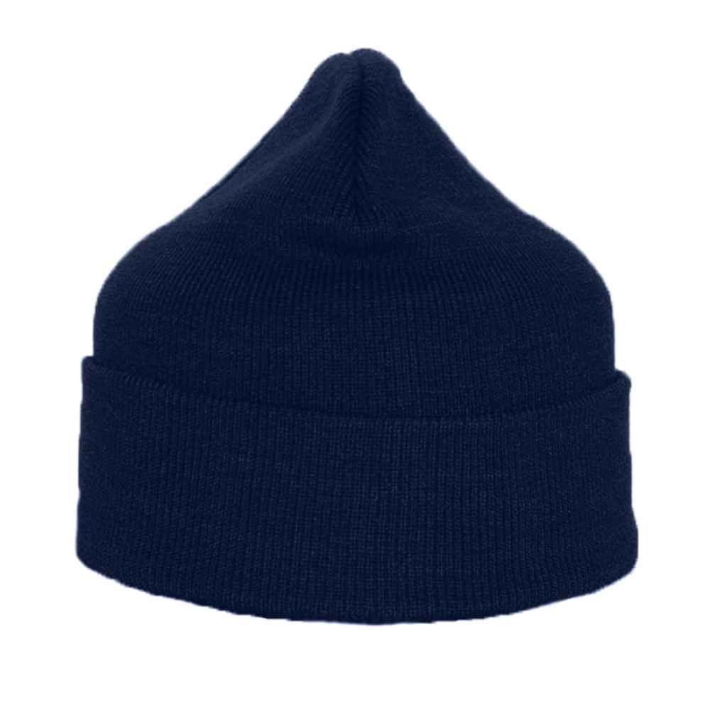 Шапка вязаная двойная ESSENTIAL, цвет темно-синий