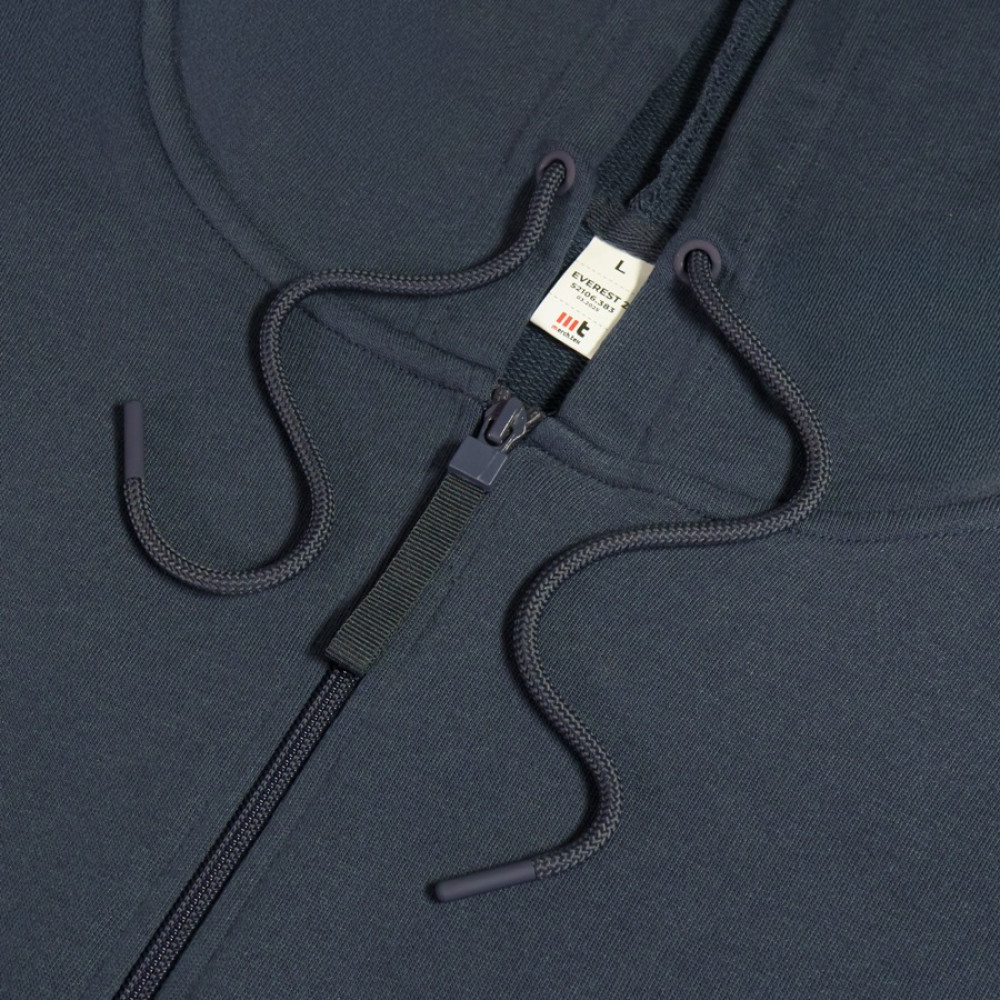 Толстовка унисекс на молнии с капюшоном EVEREST 2 260, цвет темно-синий