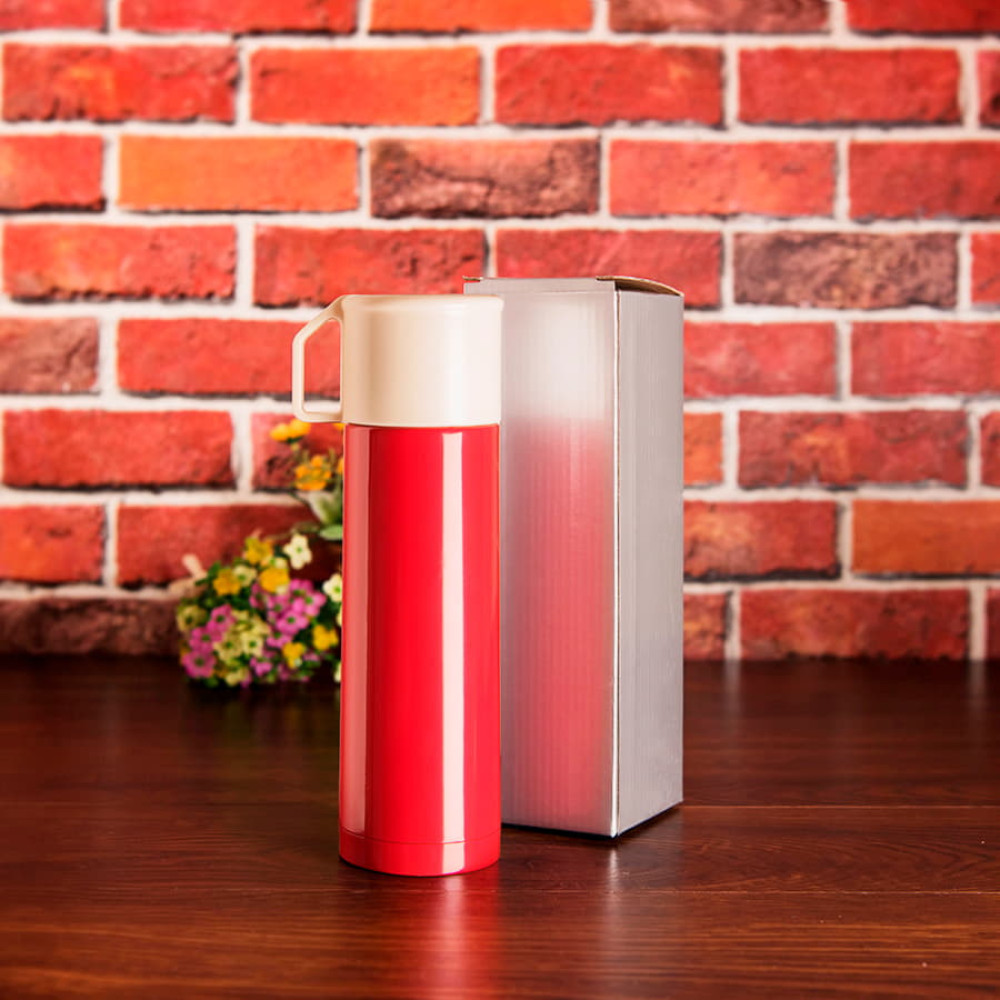 Термос GIORGIO; 500 мл, цвет красный, белый