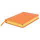 Ежедневник датированный на 2022 год Joy, А5,  оранжевый, белый блок, золотой обрез