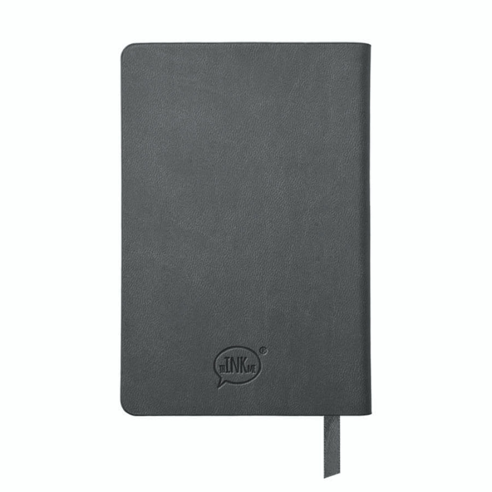 Бизнес-блокнот FUNKY, формат A6, в клетку, цвет серый, голубой