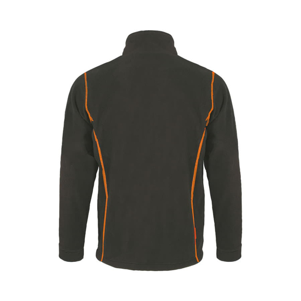 Толстовка мужская флисовая NOVA MEN 200, цвет темно-серый, оранжевый