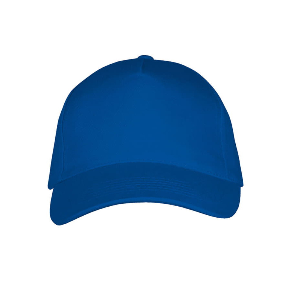 Бейсболка LONG BEACH 260, 5 клиньев, металлическая застежка, цвет синий