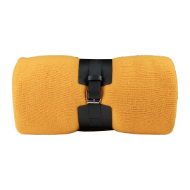 Плед  Belt; жёлтый; 130 х 180 см; 100% акрил, с поясом