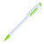 Ручка шариковая MAVA, белый/зеленое яблоко, пластик