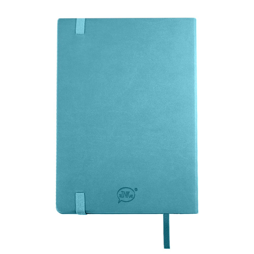 Бизнес-блокнот RILY, формат А5,  бирюзовый, блок в точку