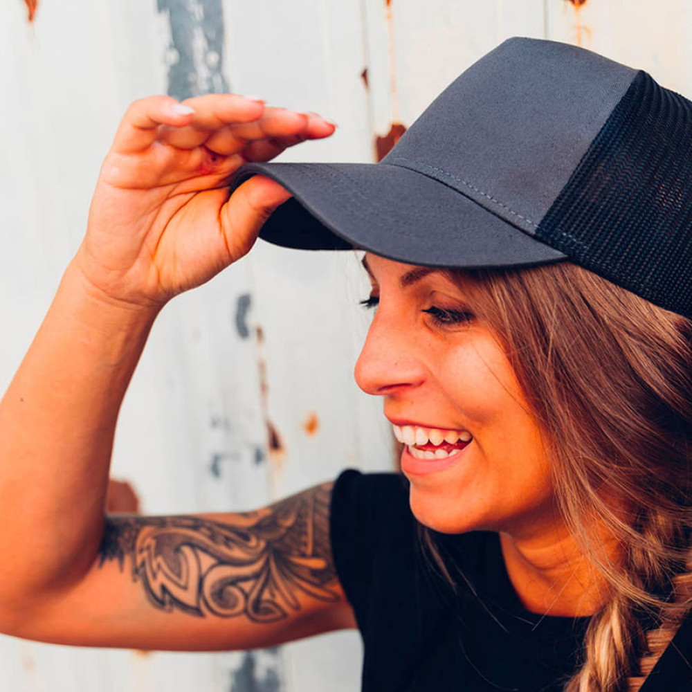 Бейсболка RAPPER COTTON, 5 клиньев, пластиковая застежка, цвет синий