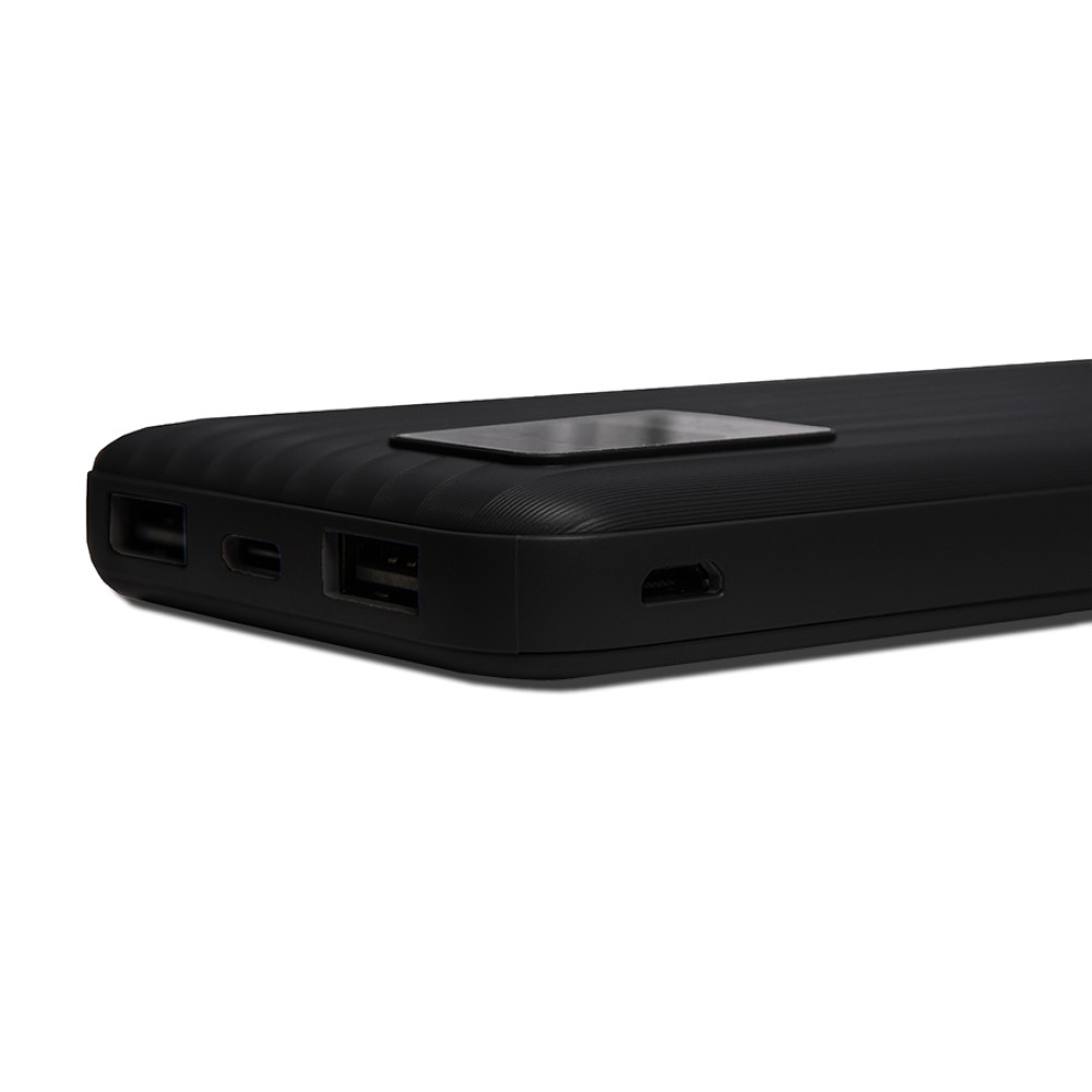 Универсальный аккумулятор Wave 10 (10000 мАч), черный, 14,9х6.7х1,6 см