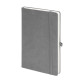 Бизнес-блокнот Justy, 130*210 мм, серый, твердая обложка, резинка 7 мм, блок-линейка Бизнес-блокнот Justy, 130*210 мм, серый, твердая обложка, резинка 7 мм, блок-линейка