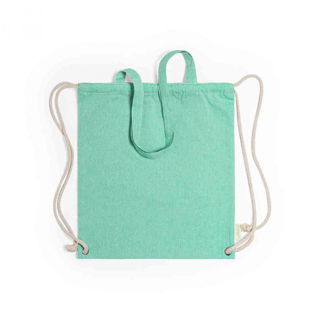 Сумка-рюкзак FENIN из переработанного хлопка, цвет зеленый