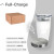 Набор подарочный FULL-CHARGE: термокружка, зарядное устройство, наушники,коробка,стружка, бело-серый