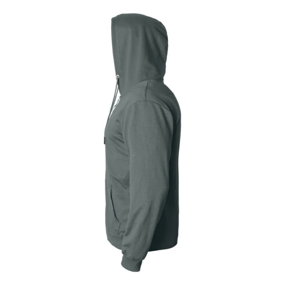 Толстовка унисекс на молнии с капюшоном EVEREST 260, цвет темно-серый