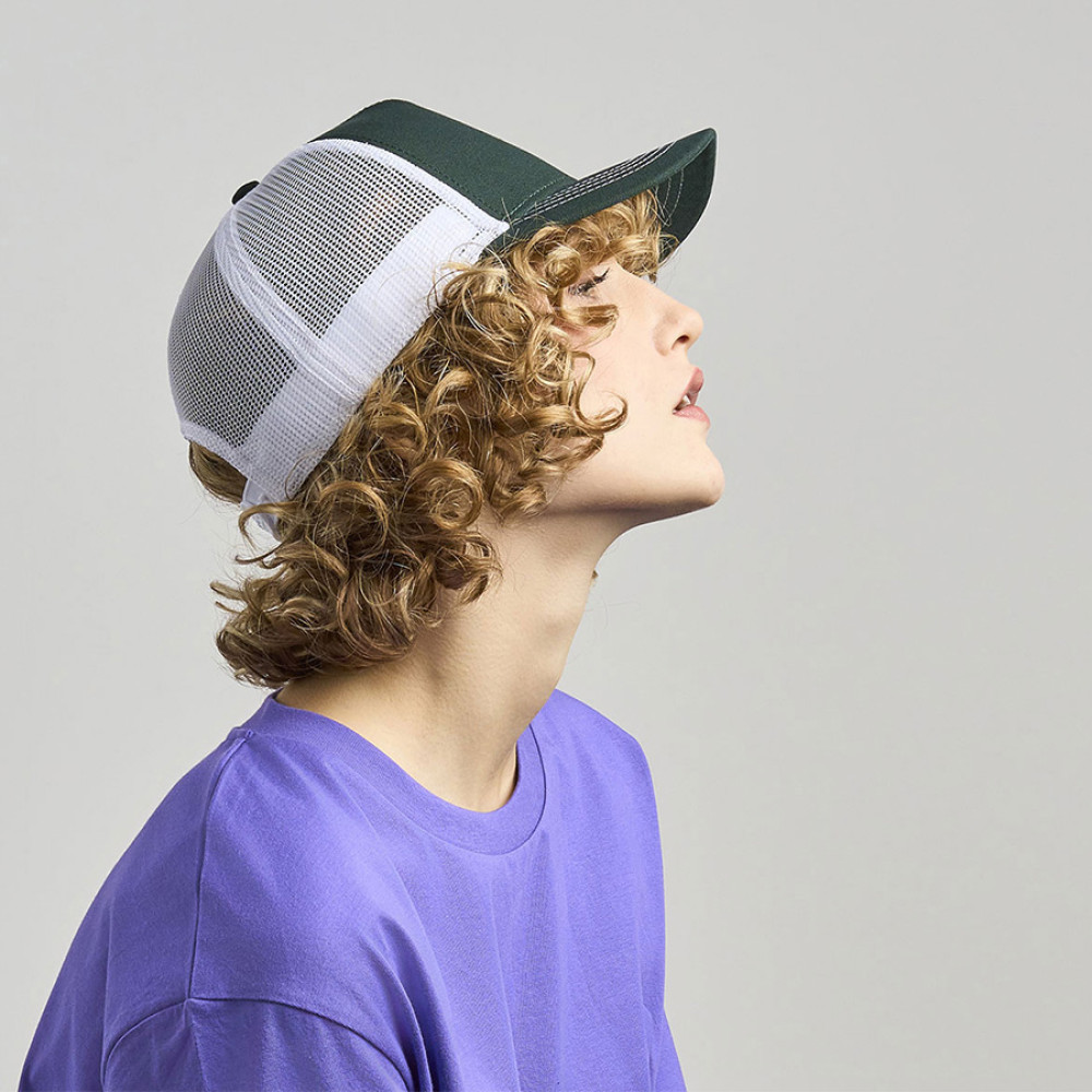 Бейсболка RAPPER CANVAS-S, 5 клиньев, пластиковая застёжка, цвет белый, бордовый, чёрный