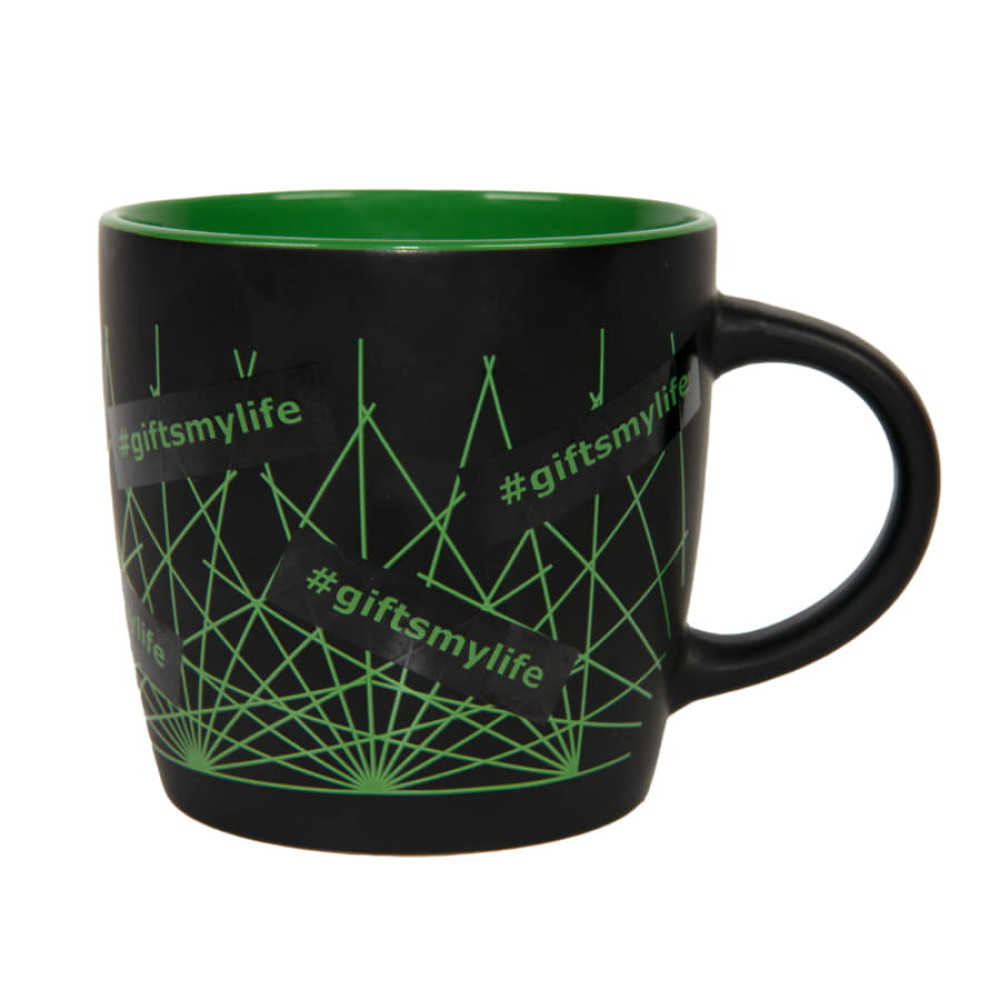 Кружка INTRO, цвет черный, зеленый